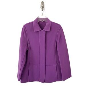 Jones New York Women’s Purple Wool Blend Jacket